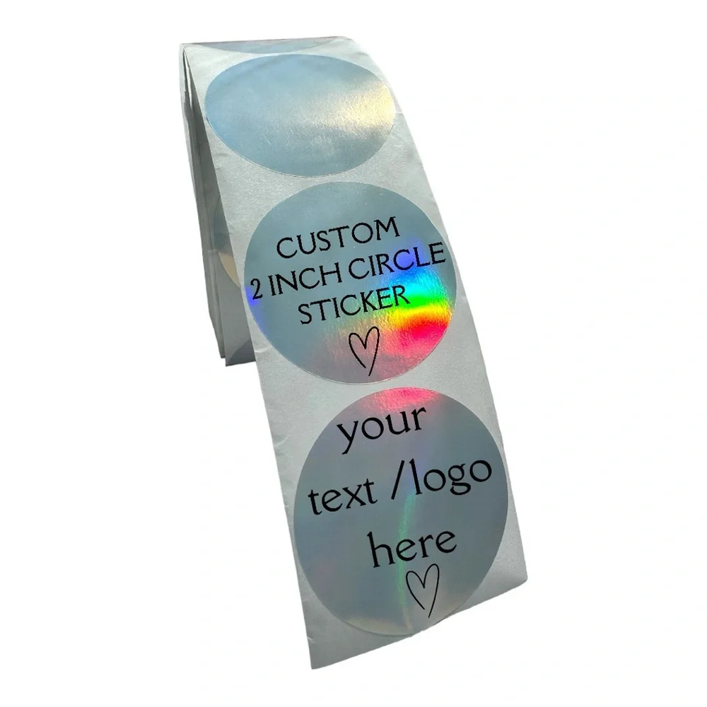 Custom Logo Stickers 2” Round Personalized Labels for Small Business Sticker